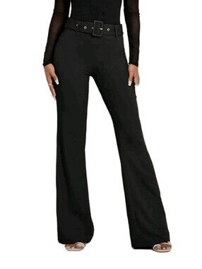 SHEIN Flare Pants With Belt